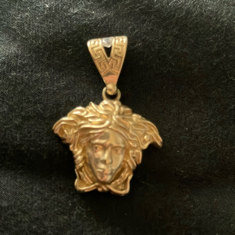 14k gold Medusa Versace charm